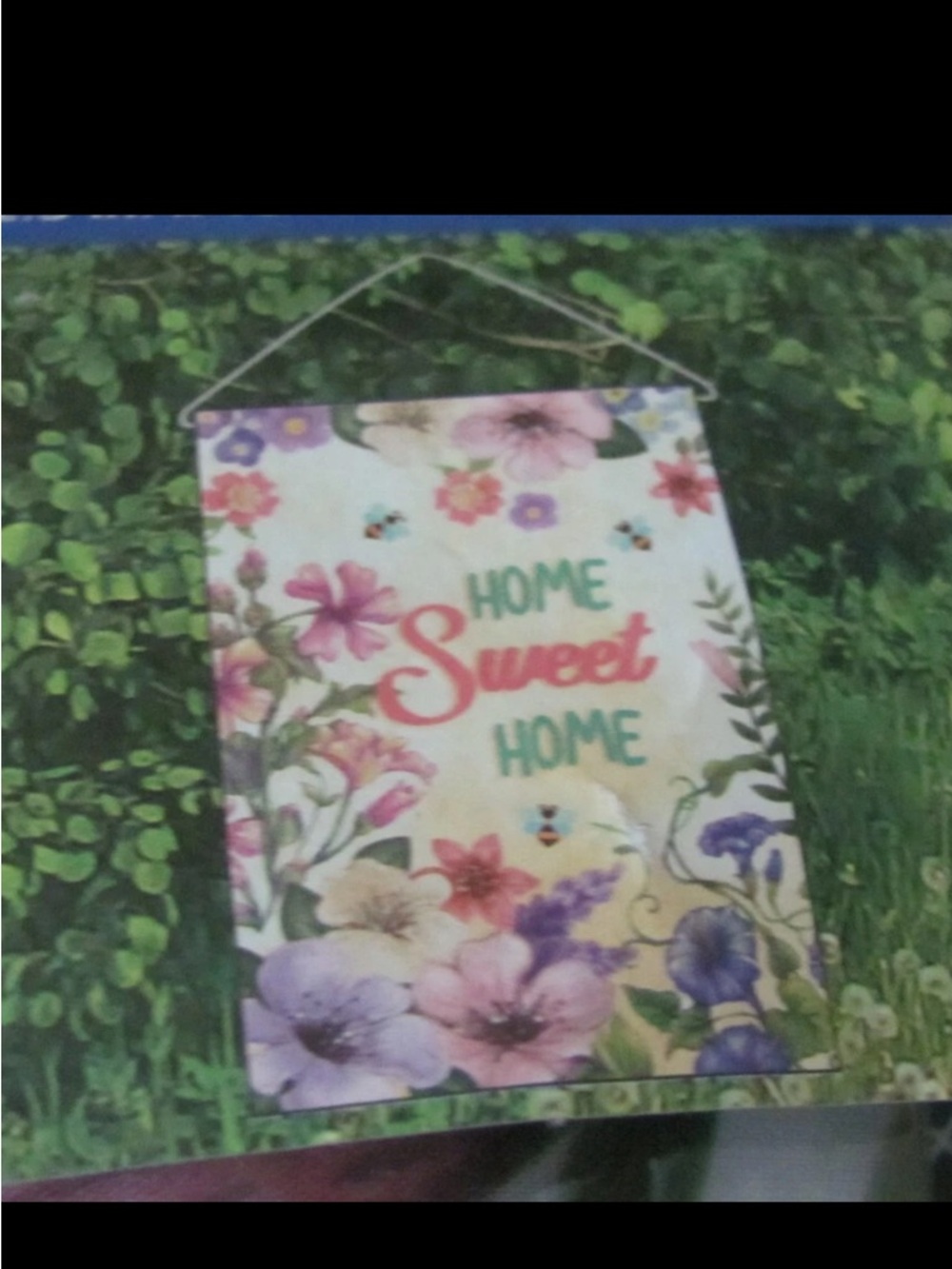 Home Sweet Home Floral Wall Hanging - Multicolor